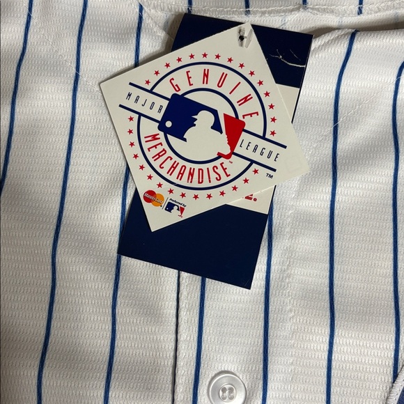 NWT Majestic Coolbase Chicago Cubs Pinstripe Jersey - Picture 5 of 10
